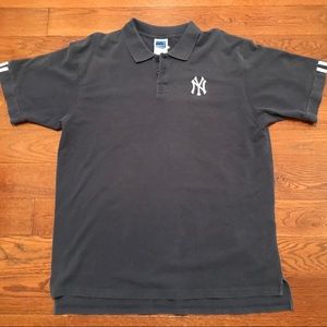 Adidas New York Yankees Collard Vintage Shirt Navy